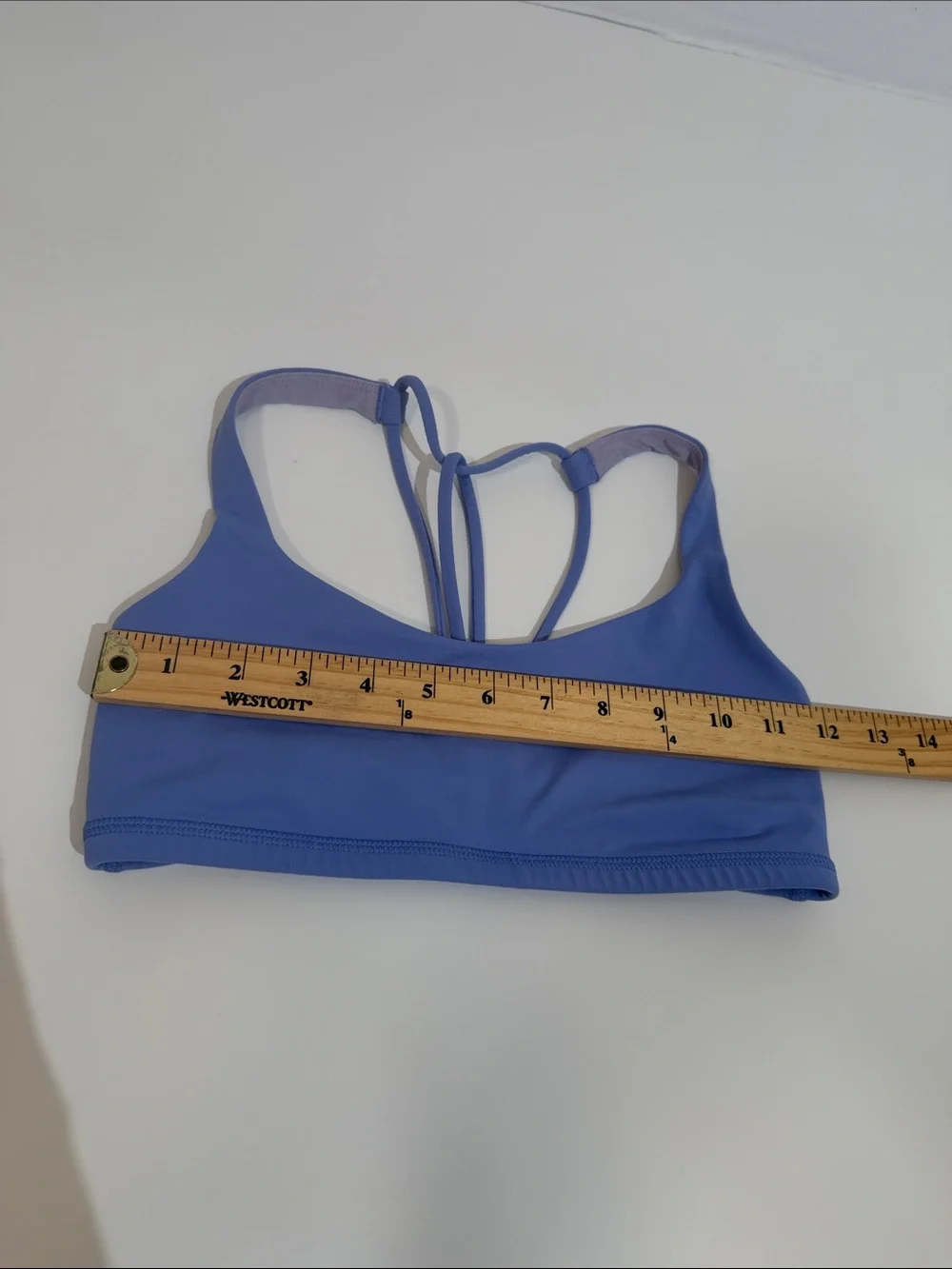Lululemon Sports Bra Size 4 Blue Color Light Support